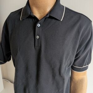 Nike Black and White Polo Shirt Classic Fit